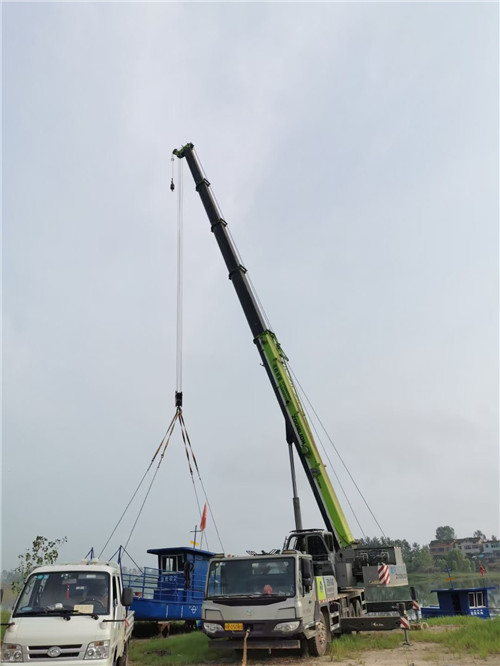 师宗县桥梁建设吊装案例